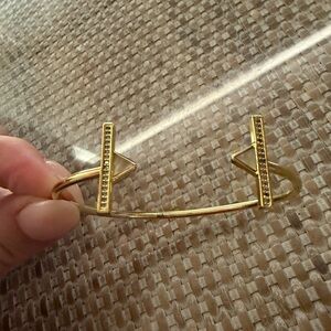 Gold Geometric Cuff Bracelet